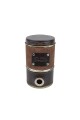 Yerbera forrada con dispensador Marron