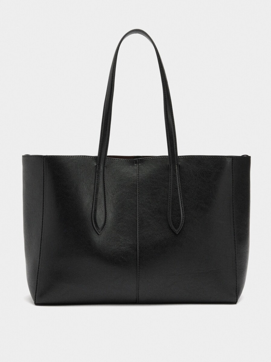 Bolso Shopper Liso - negro 