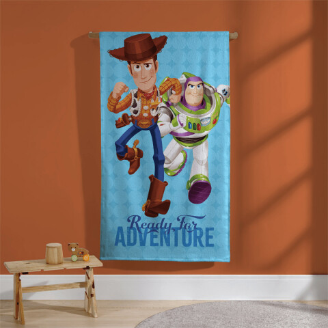 Toalla Playera Algodón Toy Story 70 x 130cm TURQUESA