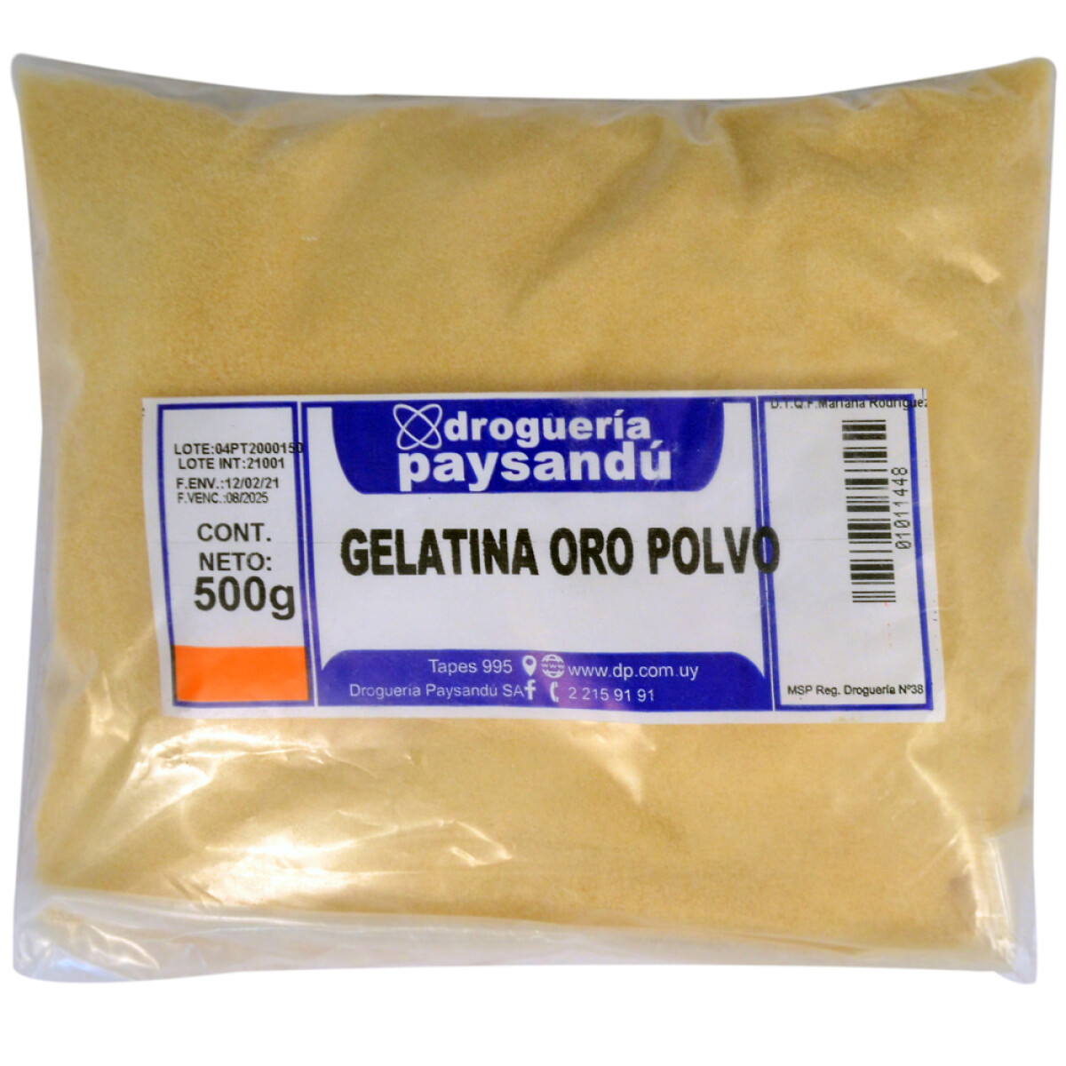 Gelatina Oro - 500 g 