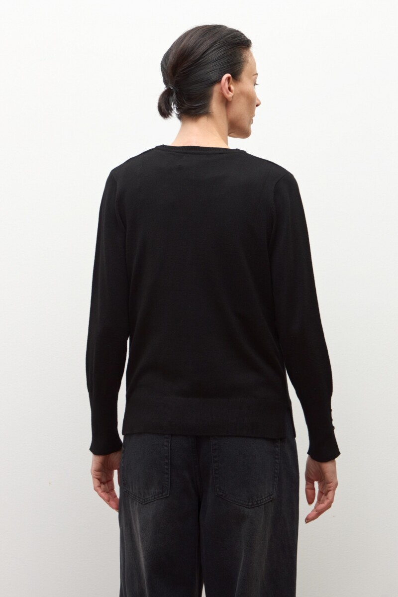 Cardigan básico negro