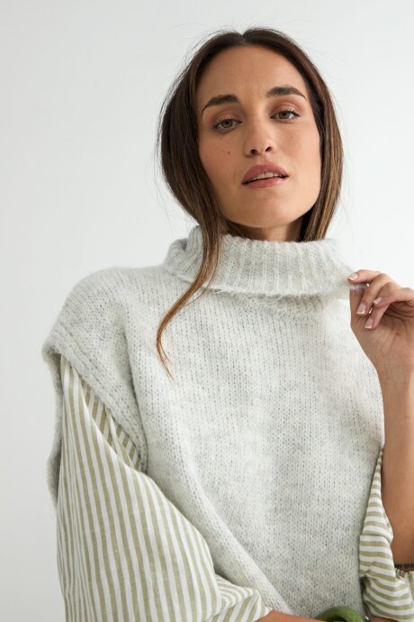 CHALECO SÁNDALO GRIS CLARO