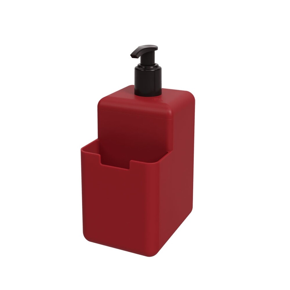Dispensador de Jabón 500 ml Plástico Rojo Bold DISPENSADOR DE JABON PLAST SINGLE 500ML ROJO BOLD