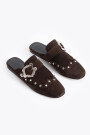 SLIDE FRANCE STUDDED Chocolate