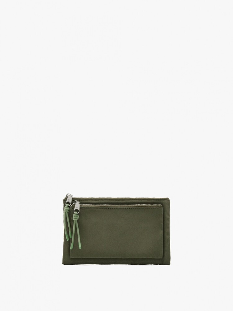 Bolso Multiusos Doble De Nylon caqui