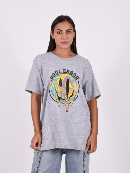 REMERA HUMAN GRIS