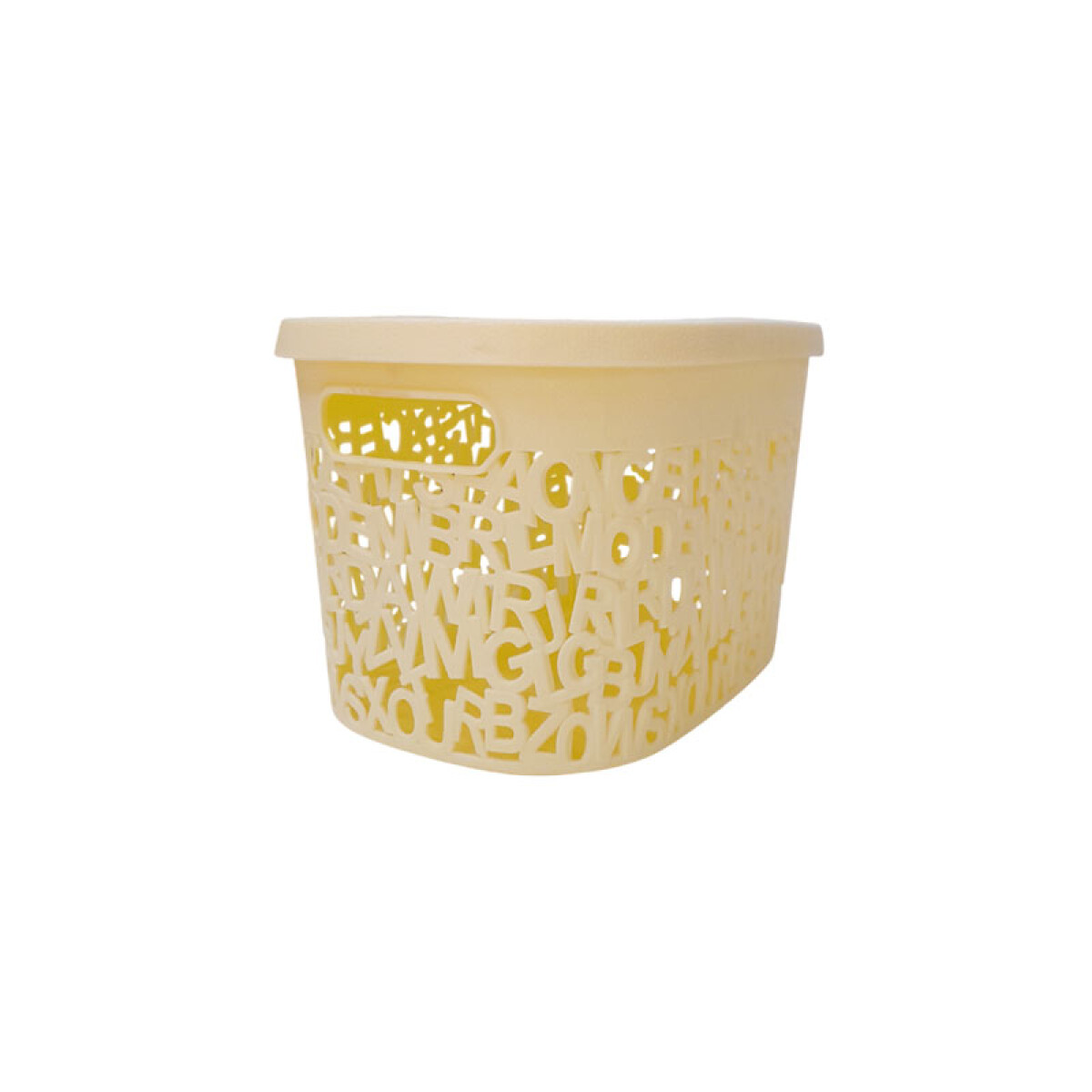 OUTLET Canasto organizador c/ tapa 25*18*14 cm - Outlet Canasto Organizador C/ Tapa 25*18*14 Cm 