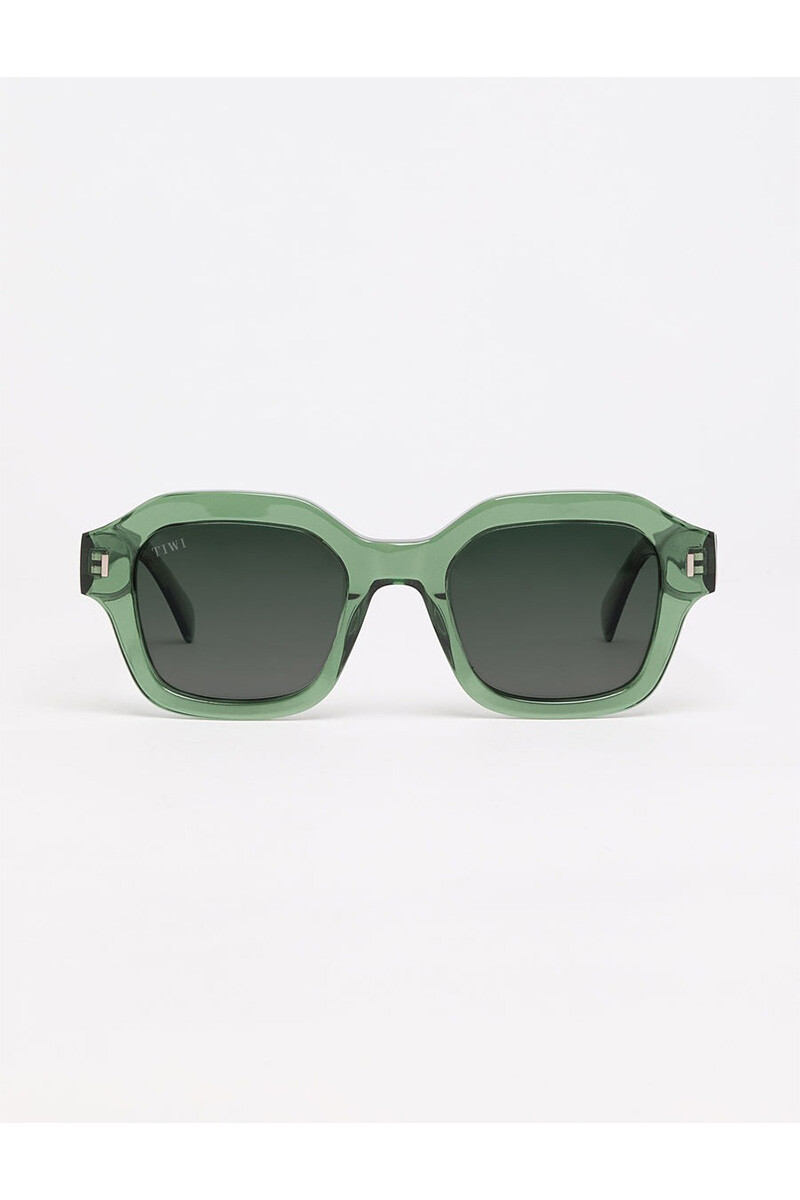 Lentes Tiwi Carole Acetate Crystal Green With Green Lenses