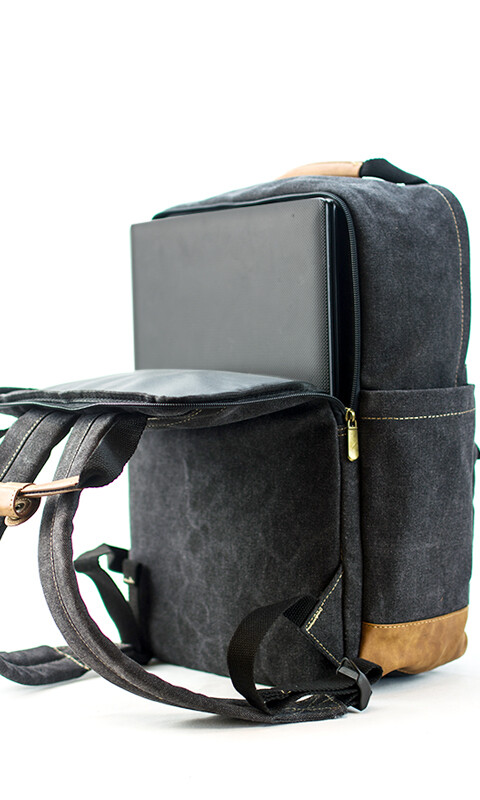 MATERA MOCHILA LANIN CANVAS HUMO