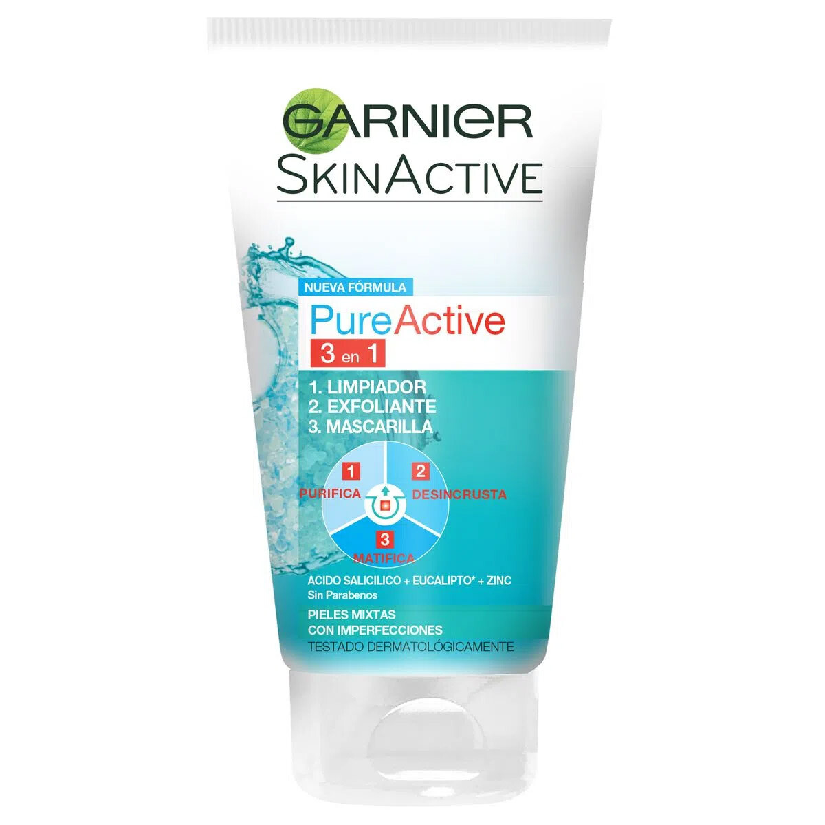 Garnier Active Pure Limpiador 3N1 Tu 150 X 1 Un 
