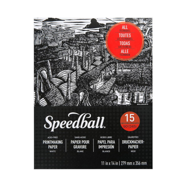 Block de papel para grabado 245g - SPEEDBALL 27.9 x 35.6 cm
