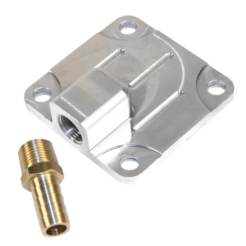 TAPA BOMBA DE ACEITE 1 SALIDA FUSCA / KOMBI / BRASILIA ALUMINIO Tapa Bomba De Aceite 1 Salida Fusca / Kombi / Brasilia Aluminio