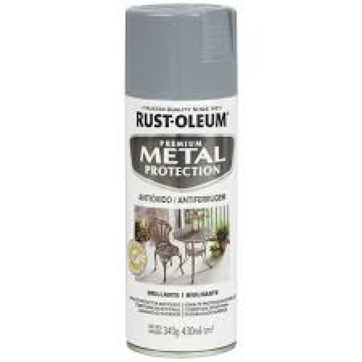 AEROSOL RUST OLEUM PROTECTOR OXIDO BRILLANTE GRIS HUMO 340GR - N/a 