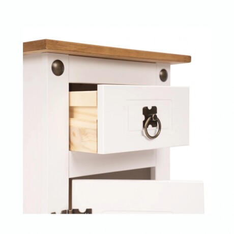 Mesa De Luz Estilo Mexicano RUSTICO Ecommerce 1 Puerta 1 Cajón - Blanca Mesa De Luz Estilo Mexicano RUSTICO Ecommerce 1 Puerta 1 Cajón - Blanca