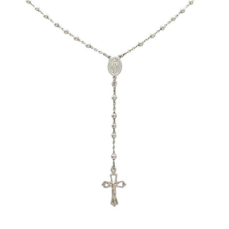 Rosario Virgen Milagrosa - Plata 925 - Sin piedra - RO3002 sinpiedra