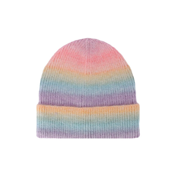 Gorro de lana degradé naranja