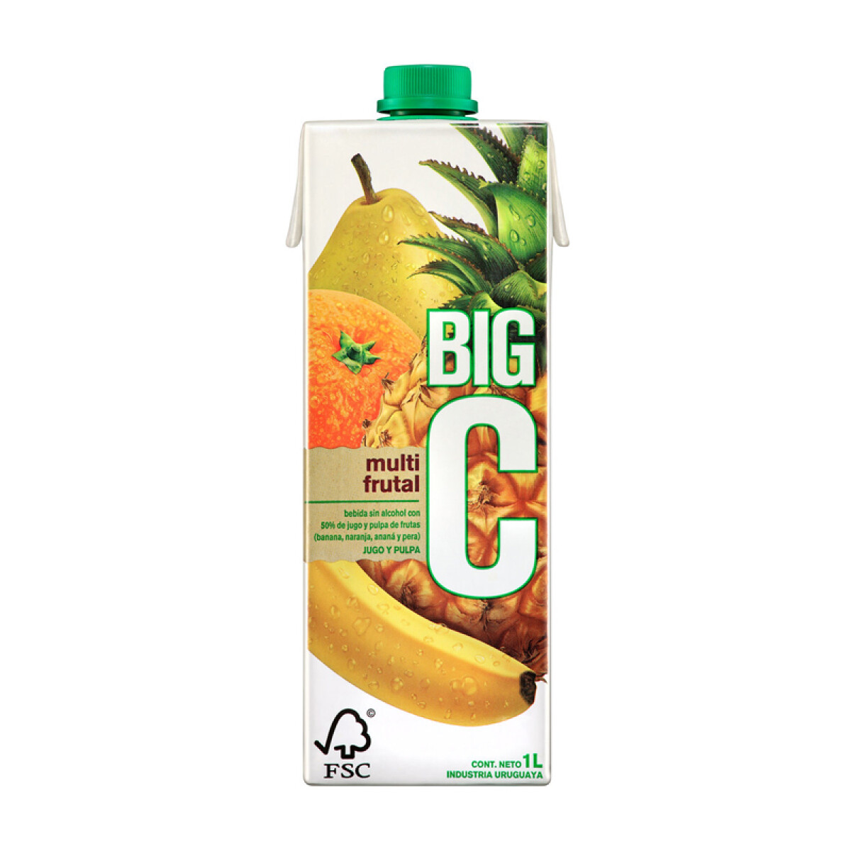 Jugo Big C 1 Litro Manzana – Multifruta - Big C Multifruta 1 Litro 