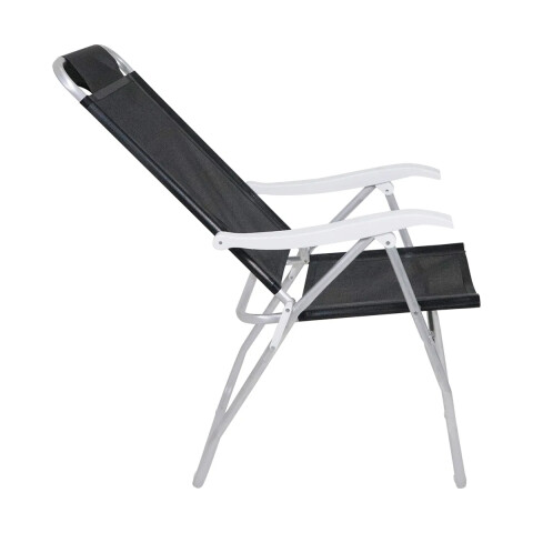 Silla Plegable de Aluminio 4 Posición NEGRO