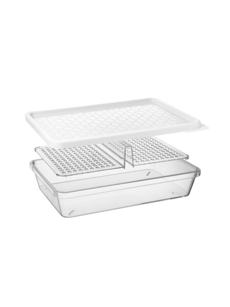 RECIPIENTE PARA ALMACENAR FIAMBRE TRANSPARENTE