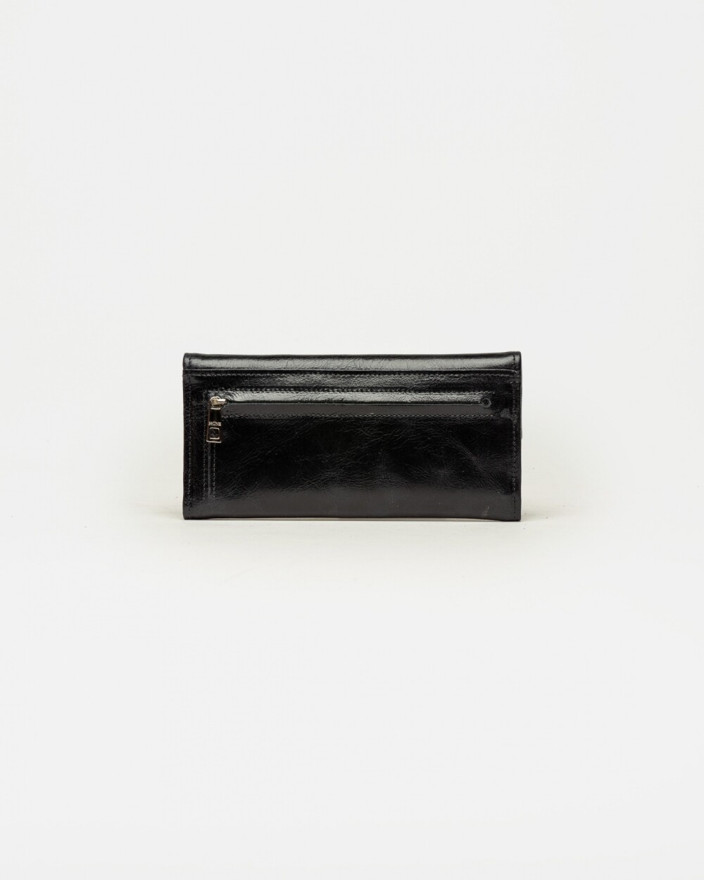 Billetera Luisa en cuero graneado Negro