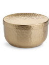 Tarro de almacenaje TENHULT Ø11x6 cm dorado Tarro de almacenaje TENHULT Ø11x6 cm dorado