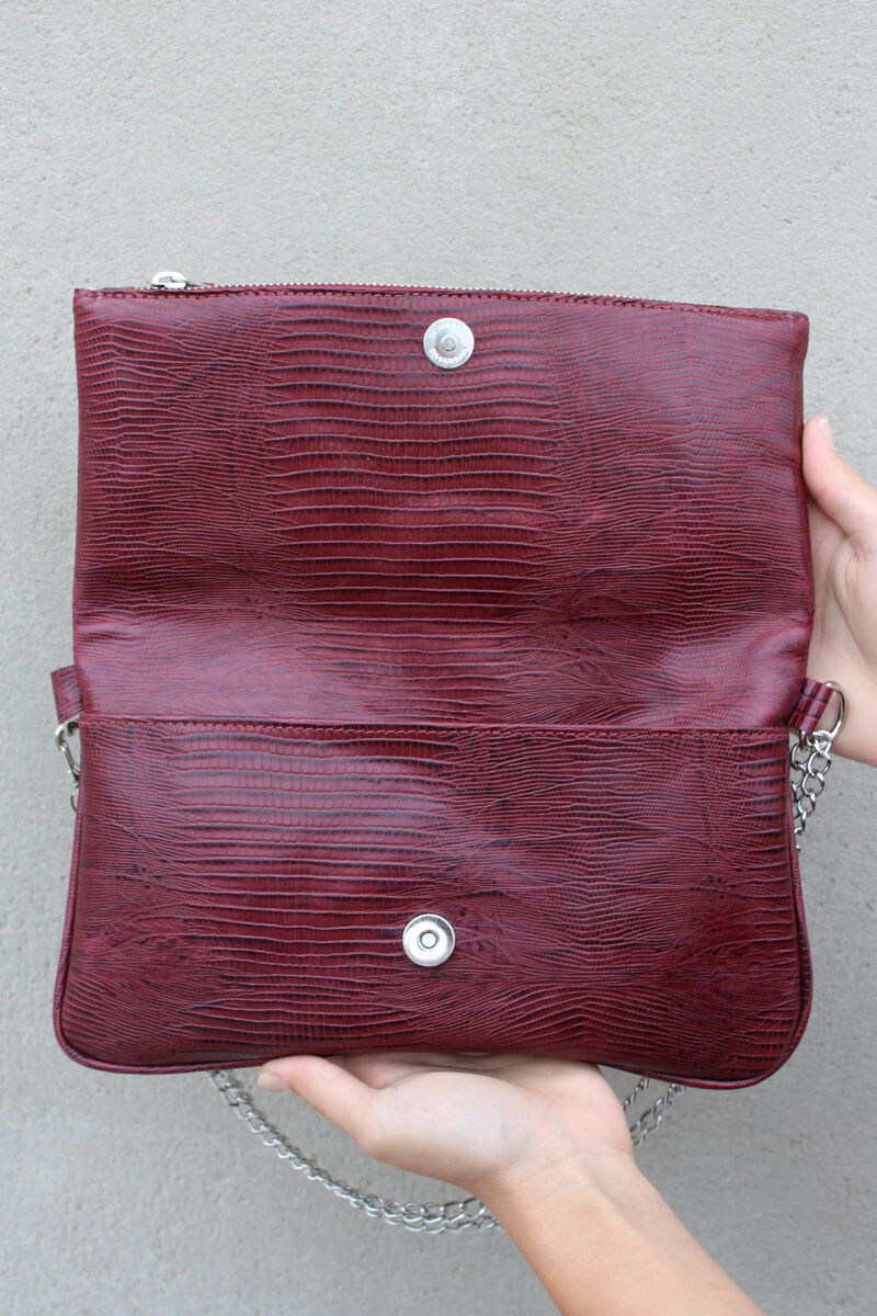 Sobre Gala Bordeaux reptil