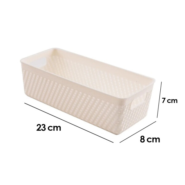 Organizador largo blanco