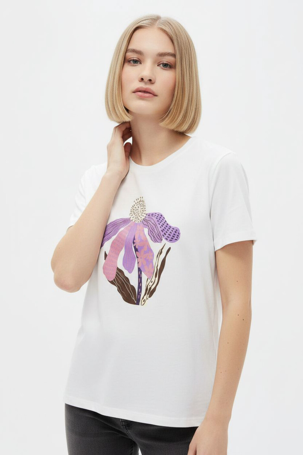 Remera Violeta Estampado 7