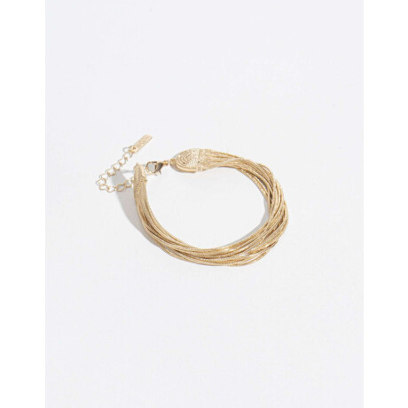 Pulsera De Cadenas Dorado