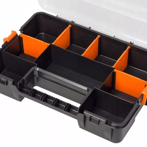 Kit de 3 organizadores apilables base negra 30,8cm TT0072