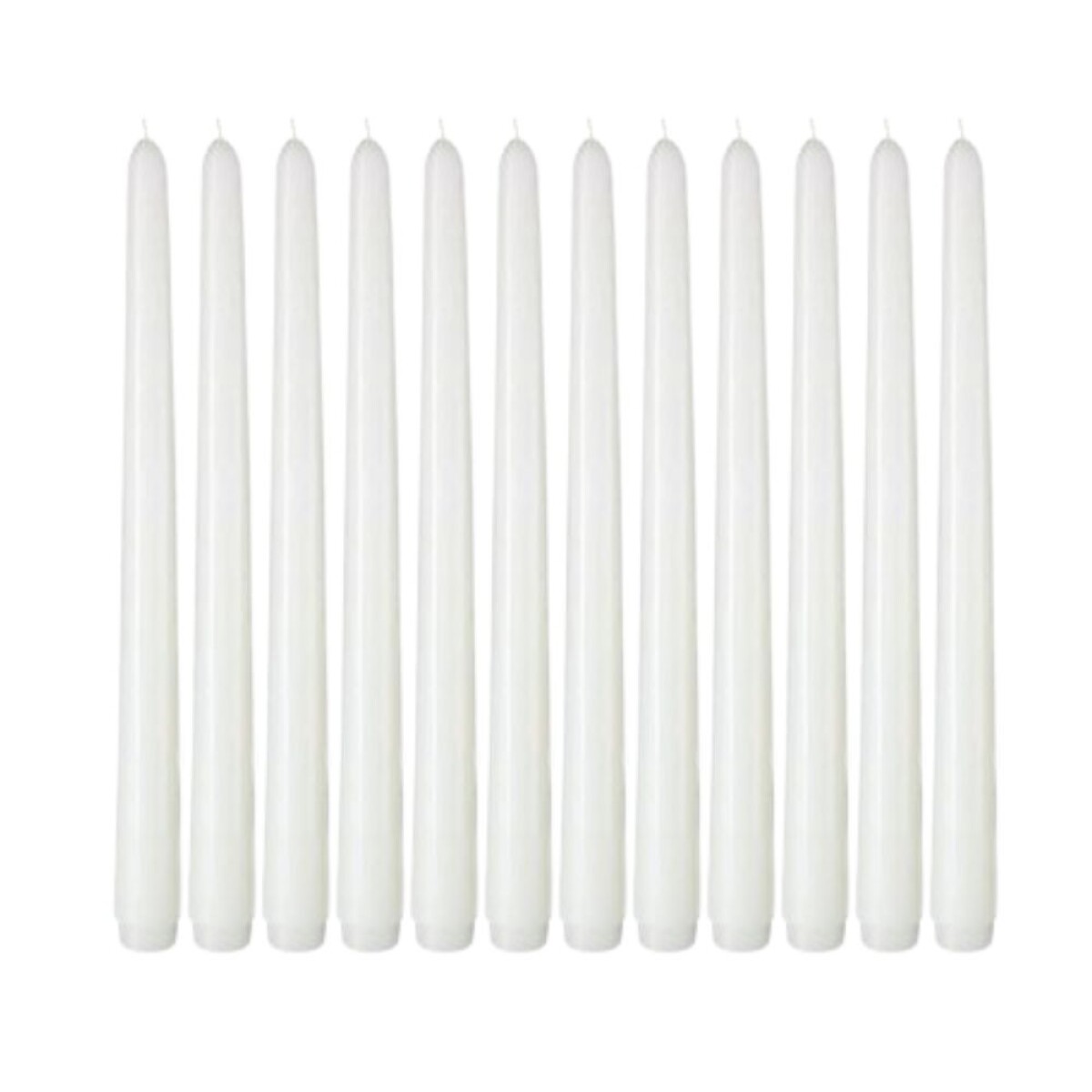 VELAS CONICAS X12 - Marfil 27cm 