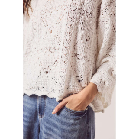 Sweater Textura Nacar