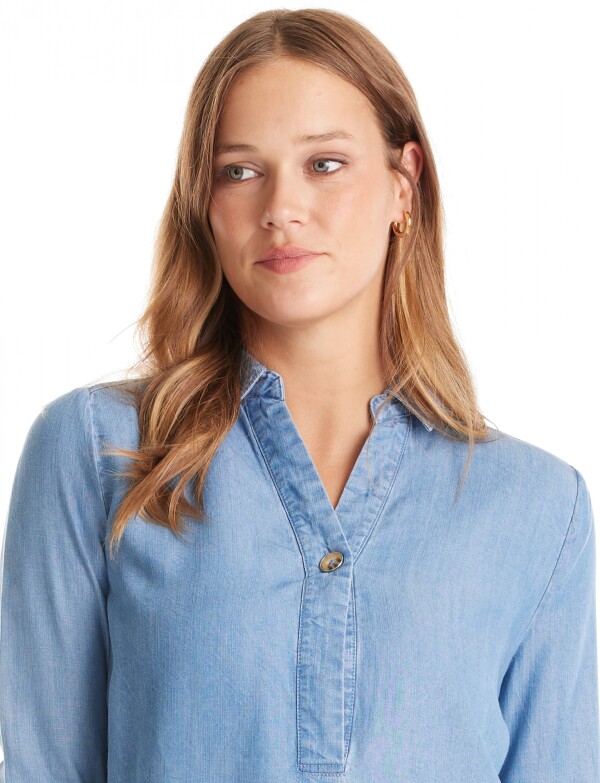 Blusa Lyocell JEAN CLARO