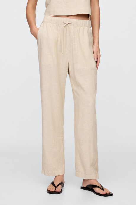 Pantalón De Lino Mujer Flax Linen