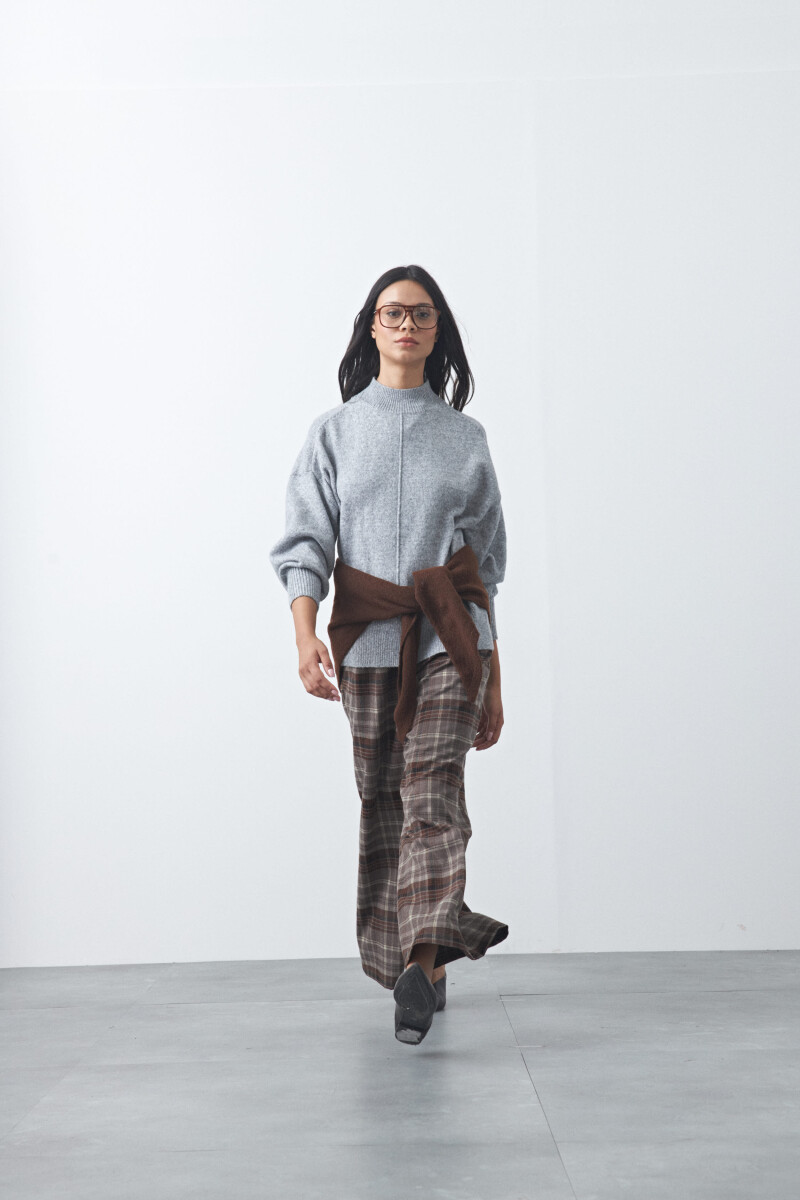 POLERA ISLAND Gris Melange