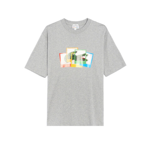 REMERA LACOSTE LIVE X POLAROID Grey