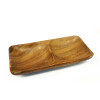 Copetinero Rectangular Madera de Acacia 2 Divisiones 15x7.5x2.5cm Copetinero Rectangular Madera de Acacia 2 Divisiones 15x7.5x2.5cm
