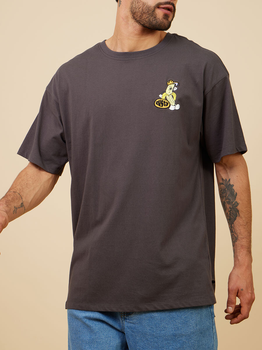 T-SHIRT JAEN RUSTY - Gris Oscuro 