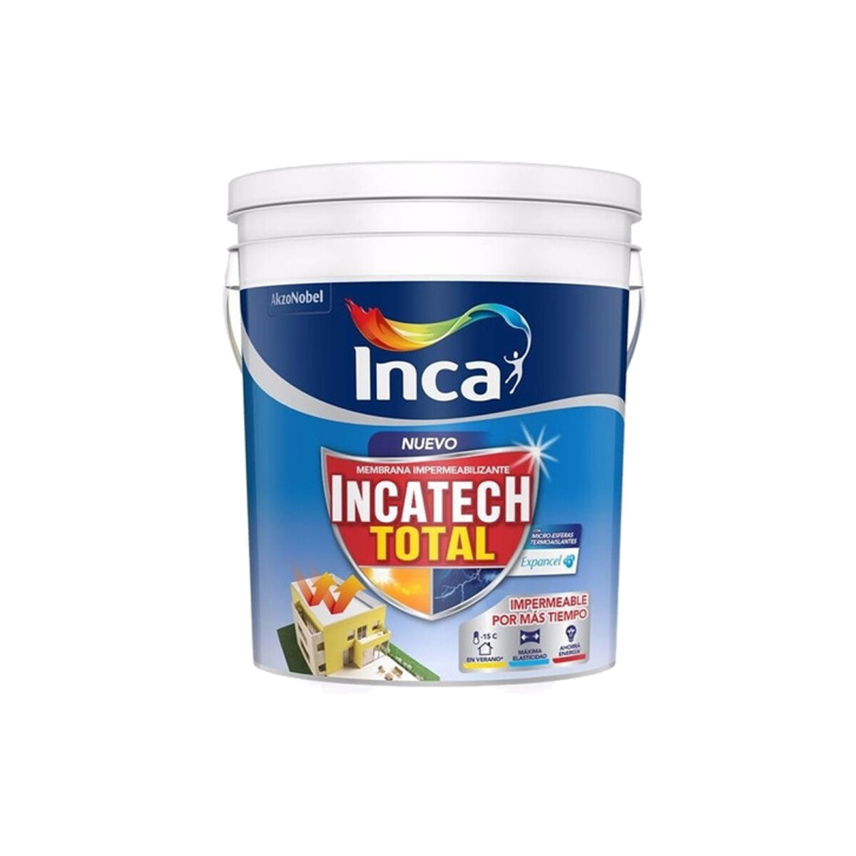 Impermeab.incatech Total 4kg Blanco 
