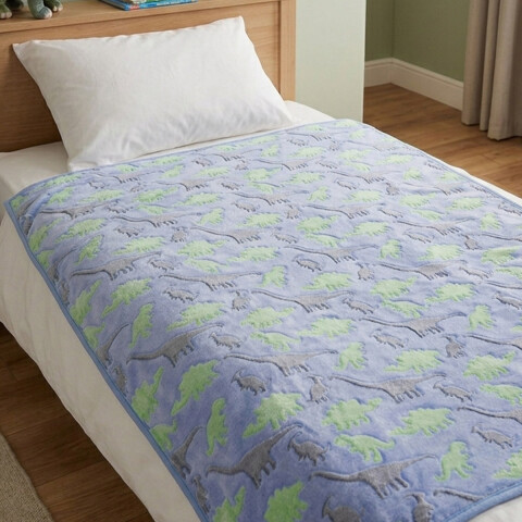 Frazada Infantil Brilla en la Oscuridad Dinosaurio