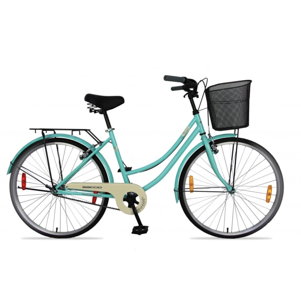 Bicicleta Baccio R.26 Dama Siena S/c - Verde Agua./beige 