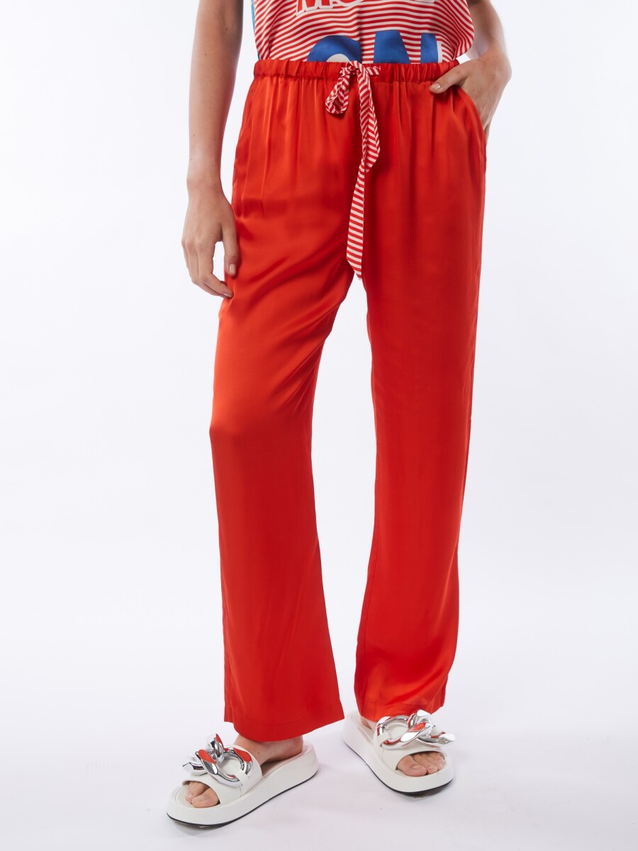 Mili belted track pants - Rojo 