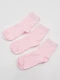 MEDIAS NIÑO PACK 3 PCS ROSADO