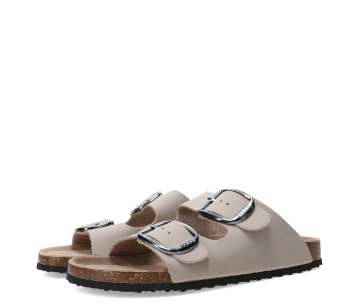 Sandalia MANTUA con dos hebillas Tobacco