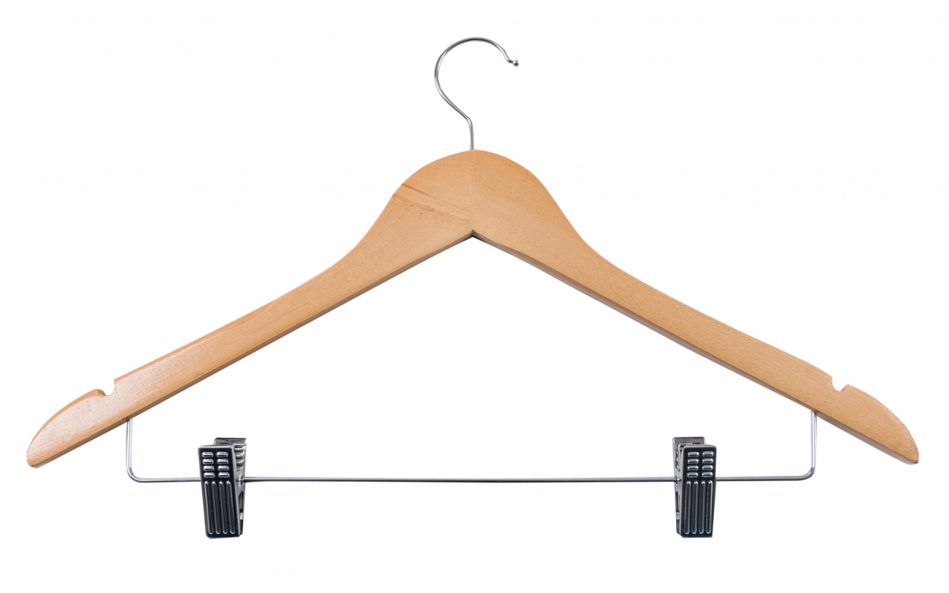 Percha Pantalón Triángulo Con Pinzas Na Barniz - Adultos