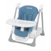 Silla de comer para bebé Bebesit Snack plegable y ajustable gris con cinturón seguro para usar en casa Azul