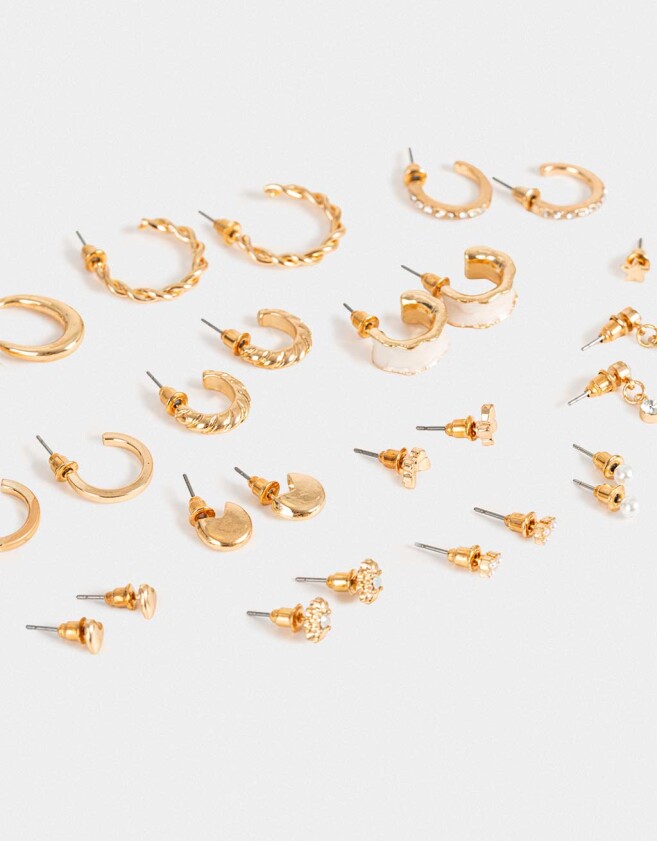 Aros Sets Esmaltado Sets De Aros - Dorado
