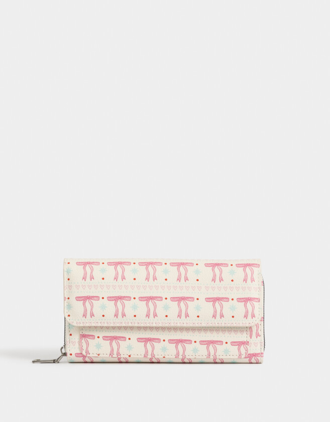 Ficheros Estampados Billetera Fichero Estampada - Blanco Crudo