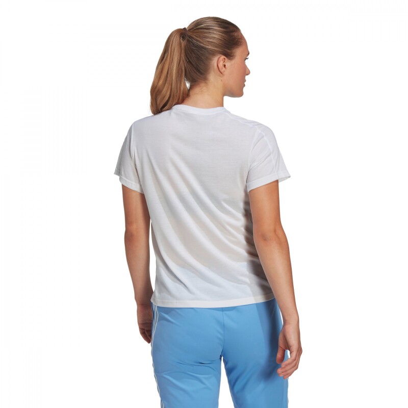 Remera Aeroready Essentials Minimal Branding de Mujer Blanco
