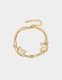 Pulseras Flexibles Acero quirúrgico Pulsera Flexible De Acero Quirúrgico - Dorado